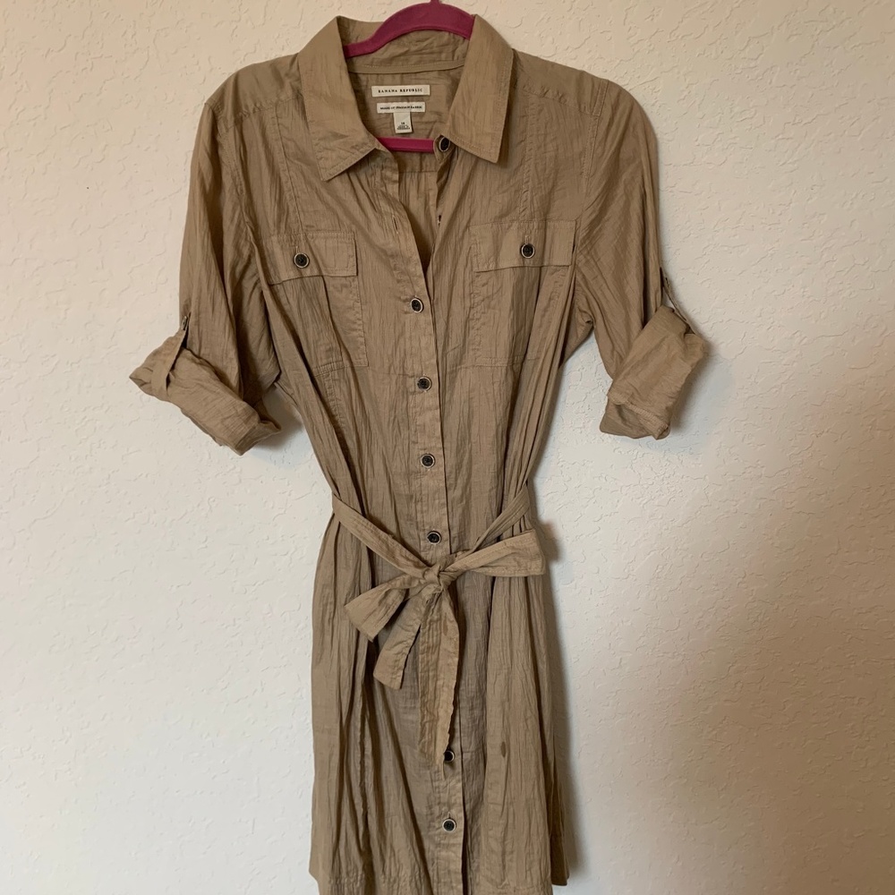 Banana Republic Safari shirt dress